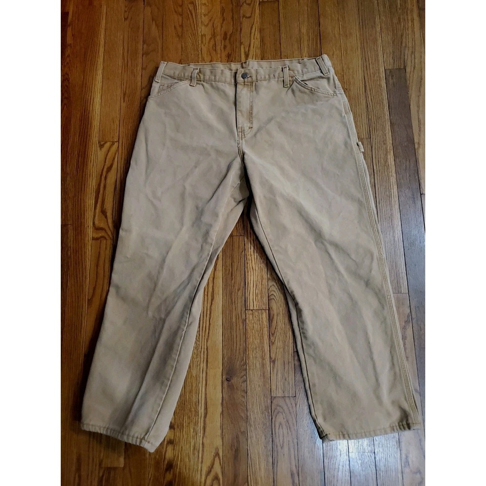 EUC Dickies Relaxed Fit Duck Canvas Carpenter Pants Vintage Men's 40x32 Workwear